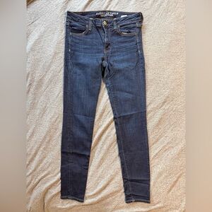 American Eagle Outfitters Dark Blue Skinny Jeans